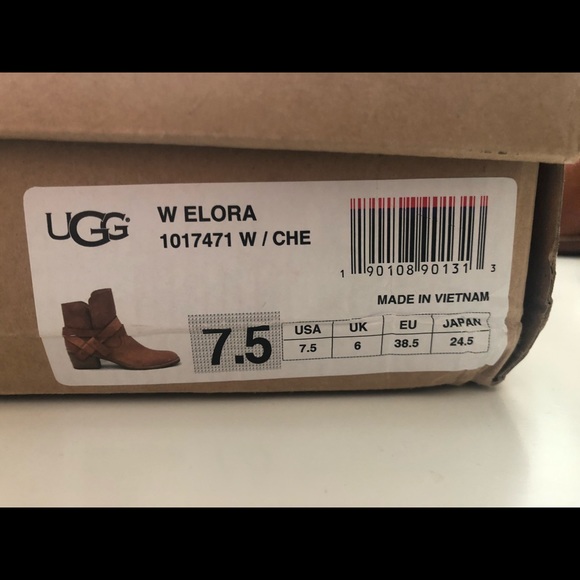 UGG~ ELORA Leather Short Boots - Picture 7 of 12